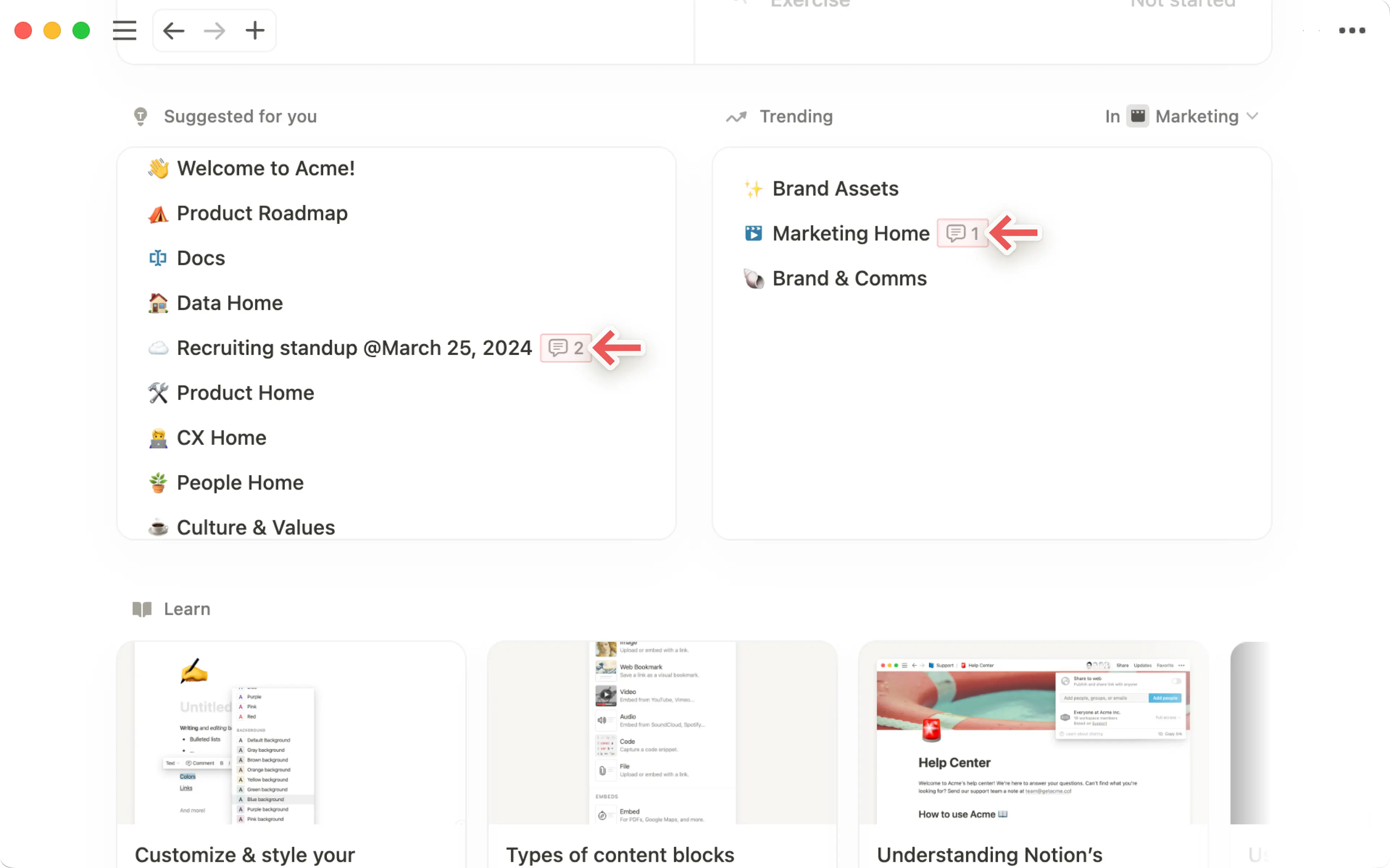 Komentar - komentar DB di beranda