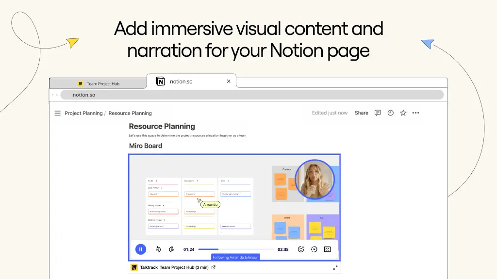 View Miro diagrams, journeys and roadmaps in Notion