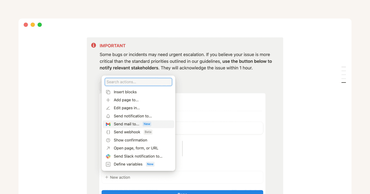 Notify people instantly — with just a click of a button
