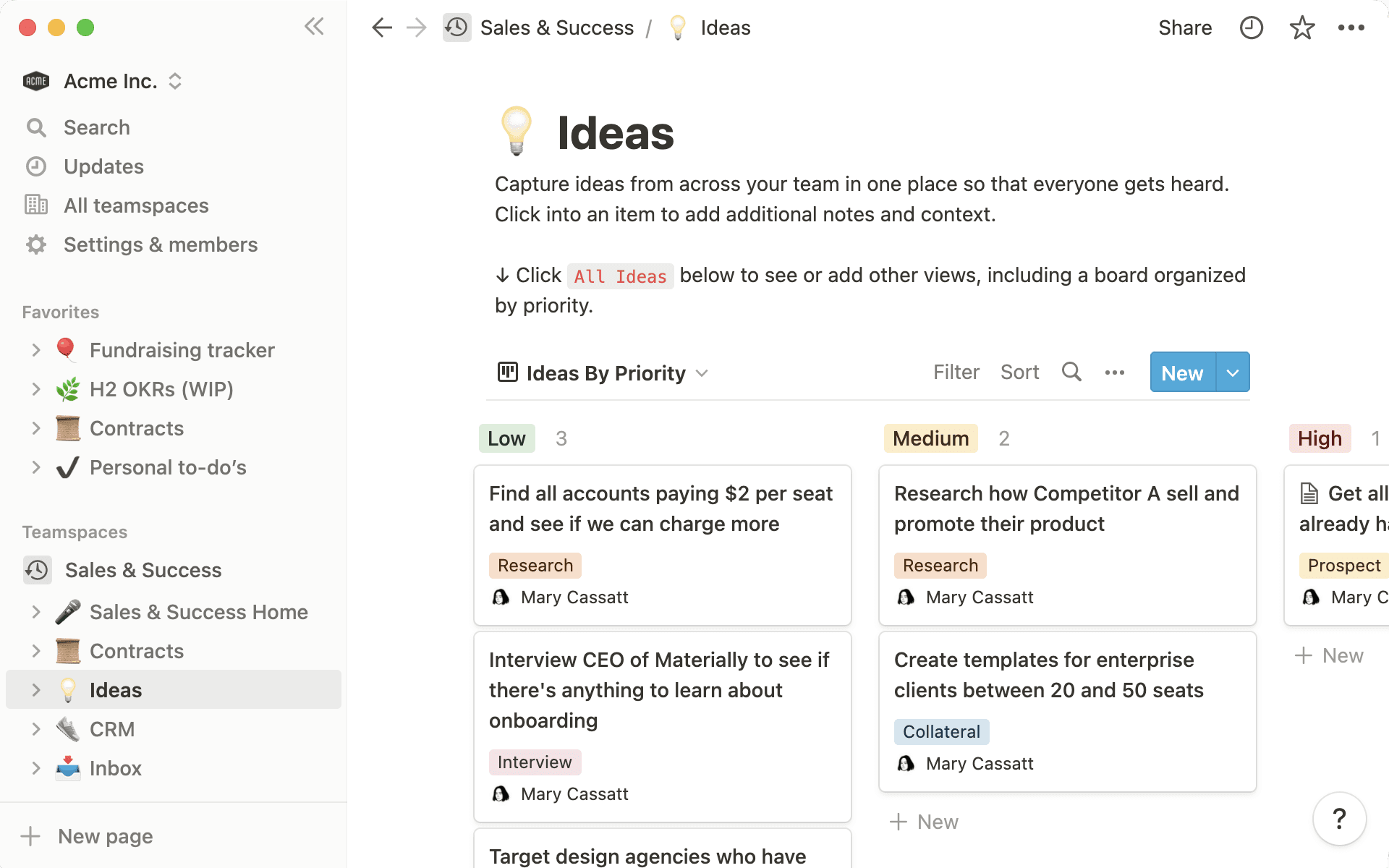 Visuel de la structure de barre latérale