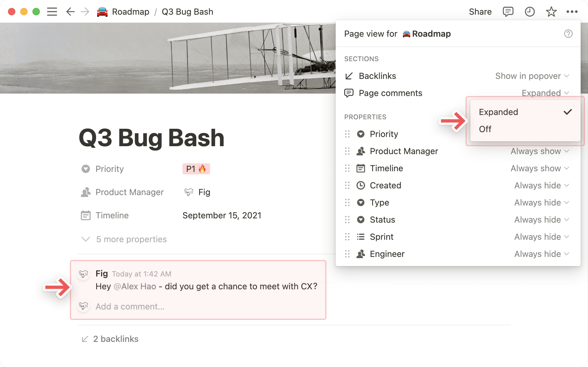 Personnaliser les commentaires d’une base de données