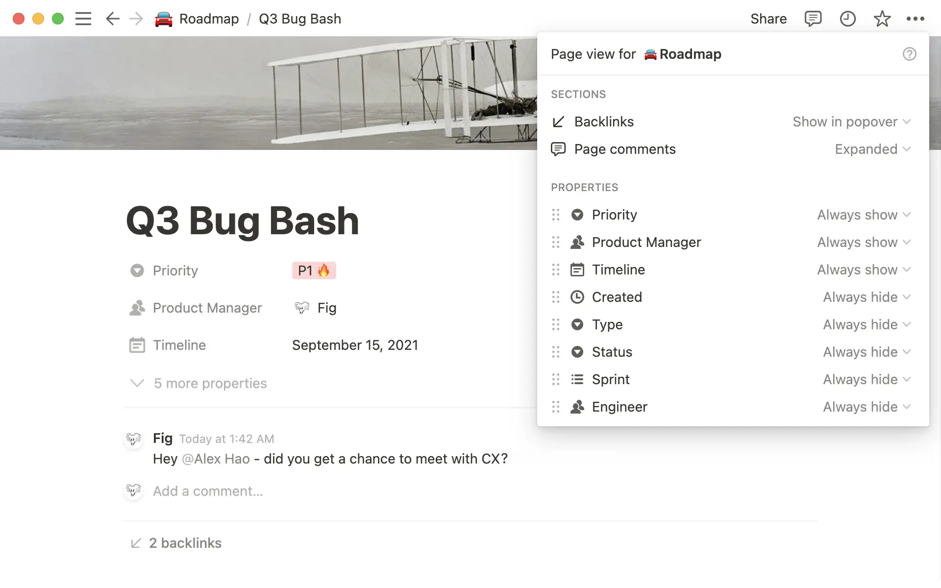 Personnaliser une page de base de données