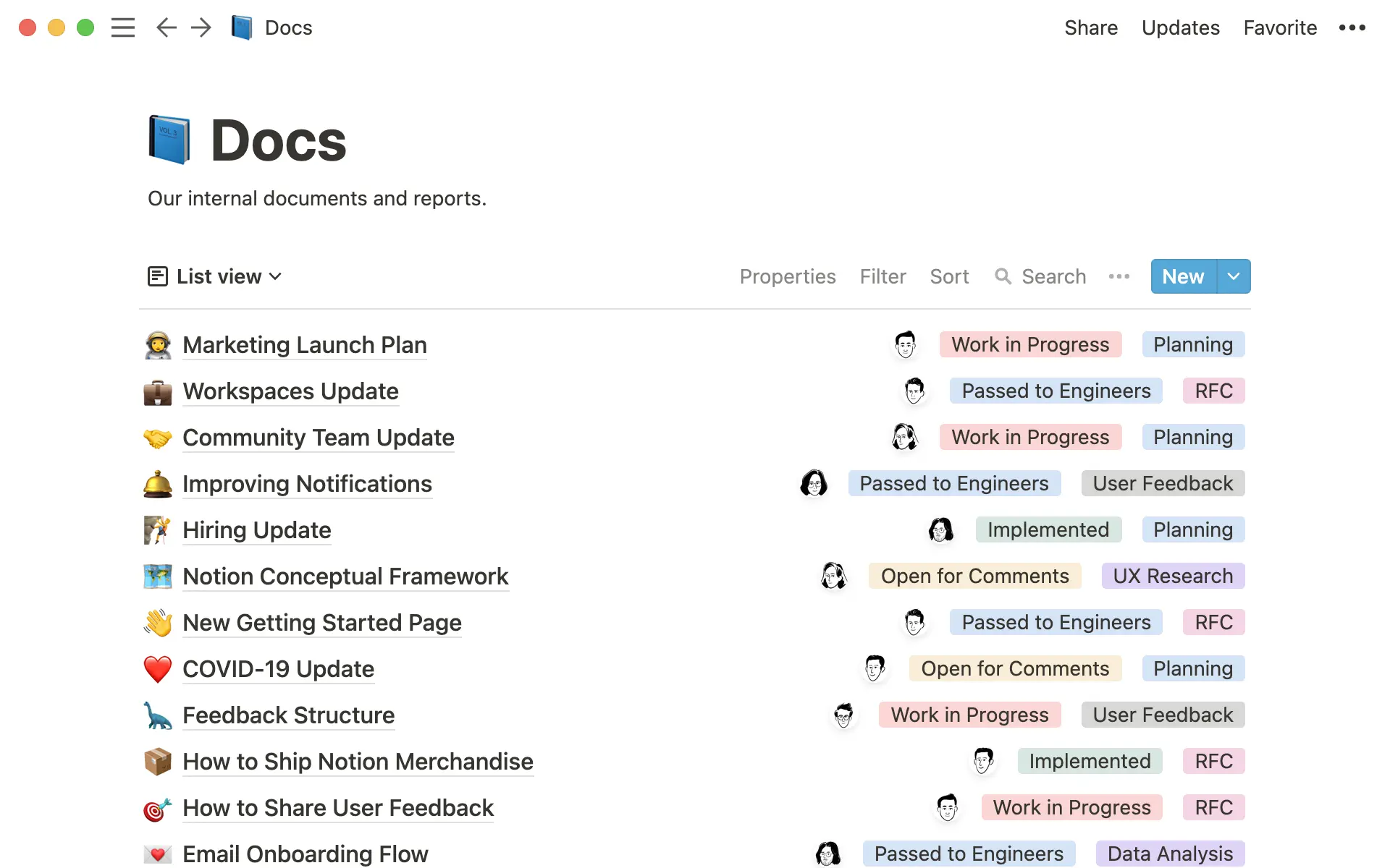 Our company-wide docs database.