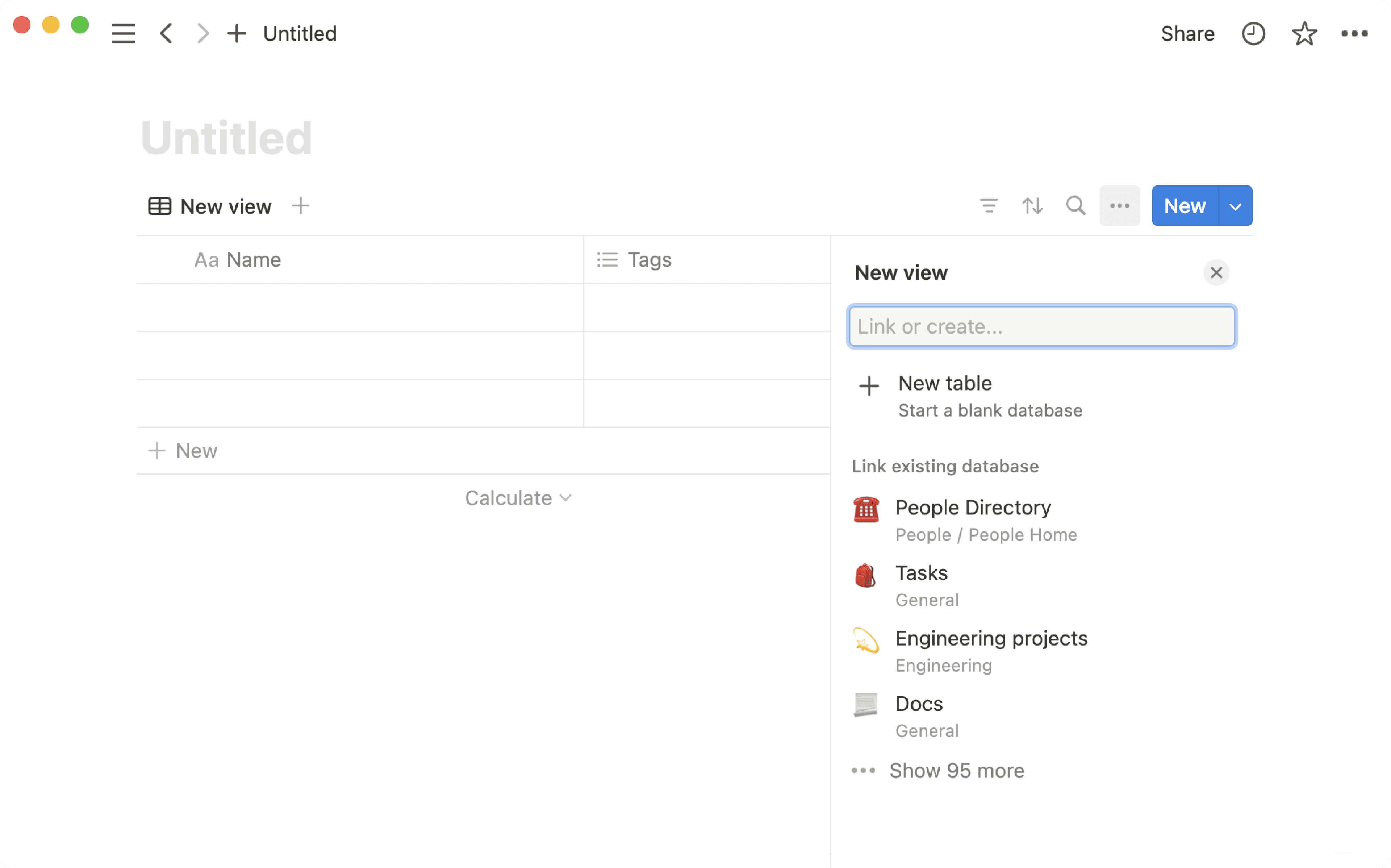 Créer une base de données