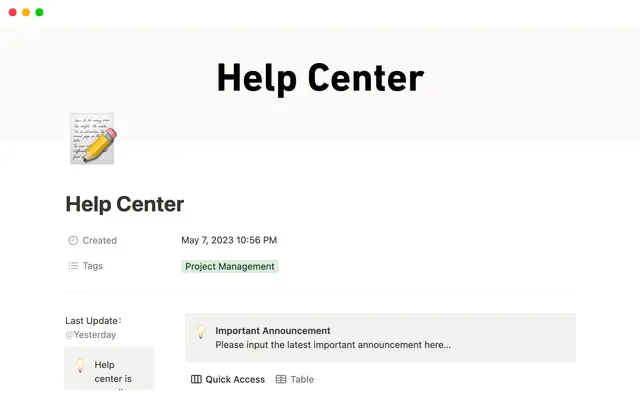 Help Center