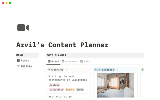 Content Planner